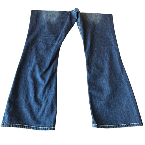 ZCO Womens Jeans Low Rise Bootcut Embellished Studded Embroidered Y2K Size 24 - Picture 10 of 16